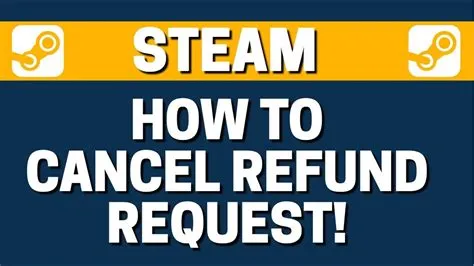 Can i cancel a steam refund?