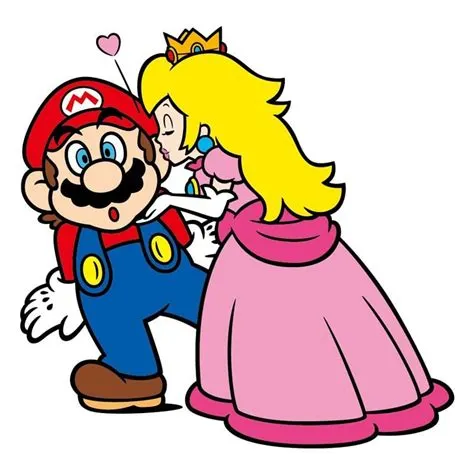 Does peach ever kiss luigi?