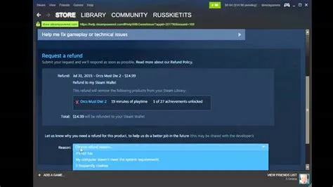 Can you refund items from steam marketplace?