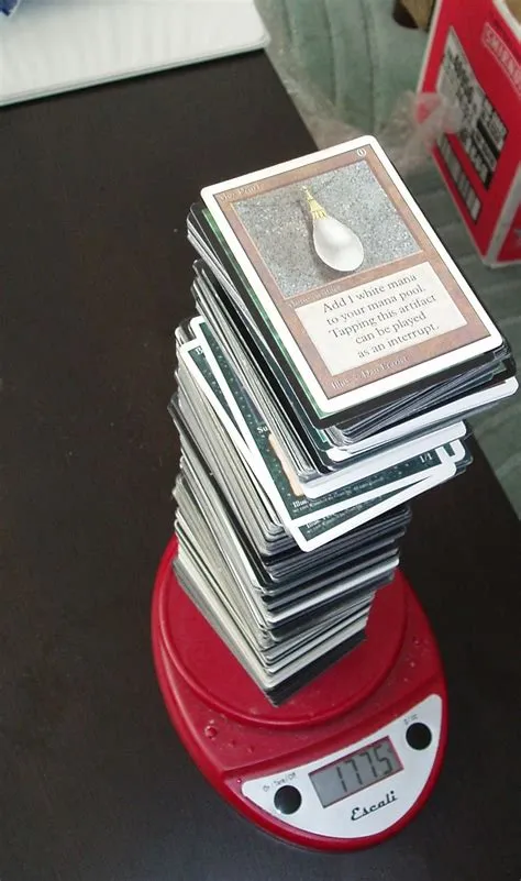 How much does a magic card weigh?