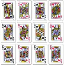 What is the opposite of face cards in a deck?