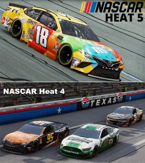 What is the difference in nascar heat 4 and 5?