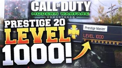 Is there level 1000 in modern warfare?