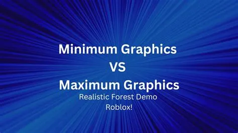 What is the minimum graphics for roblox?