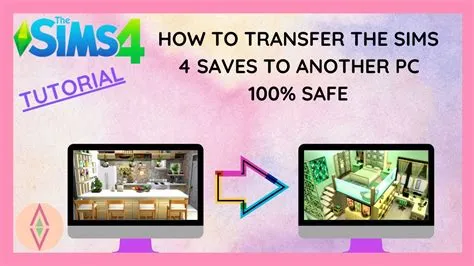 Can you transfer sims 4 saves to another account?