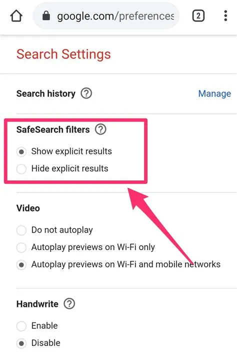 Why has google turned on safesearch?