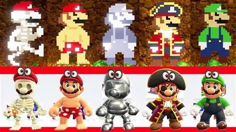 What does the 8-bit mario hat do in mario odyssey?