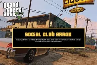 Why does gta v say social club failed to initialize?