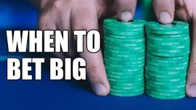 How much is a big bet in poker?