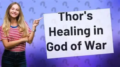 Why doesn t thor heal god of war?