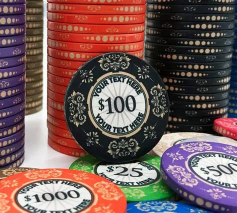 What are real poker chips made of?