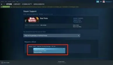 How do i refund a steam deck game?