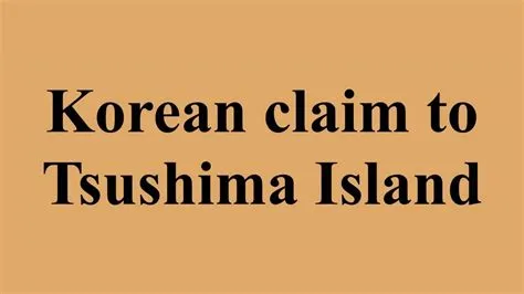 Does south korea claim tsushima?