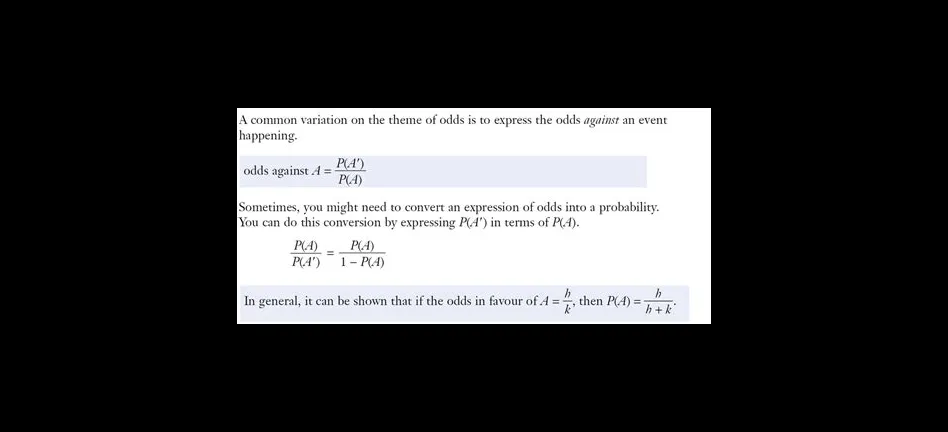 How are odds determined?