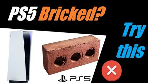 What is a bricked ps5?