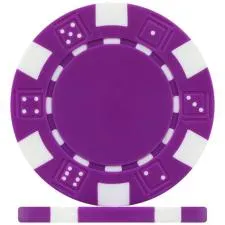 How much is a purple poker chip?