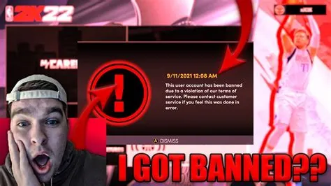 Can you get banned in nba 2k22?