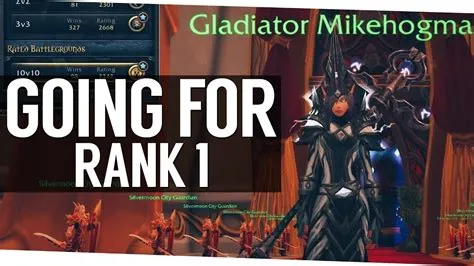 What is gladiator rank in wow?