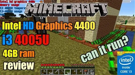 Can minecraft run on i3?