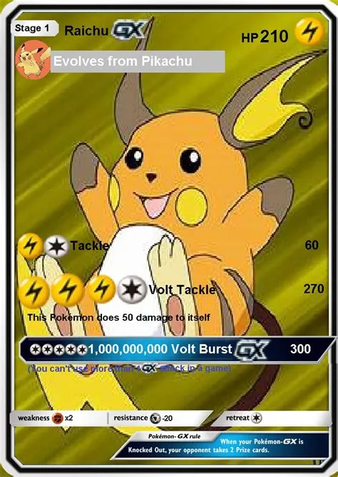 How does raichu get fake out?