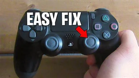 How do i stop my ps4 from stick drifting?