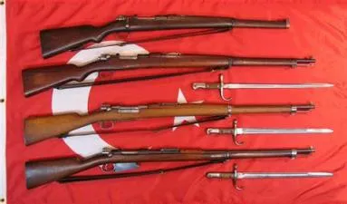 What guns did the turkish use in ww1?