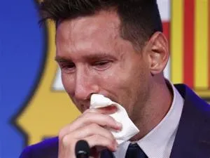 Does messi cry a lot?