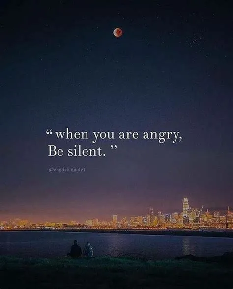 What is silent anger?