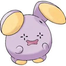 What pokémon is a purple bunny?