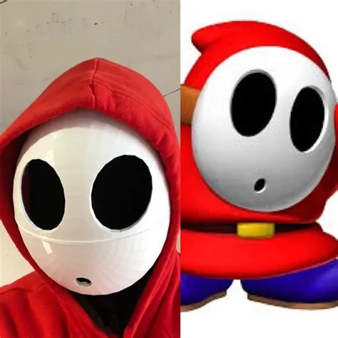 What is under shy guys mask?