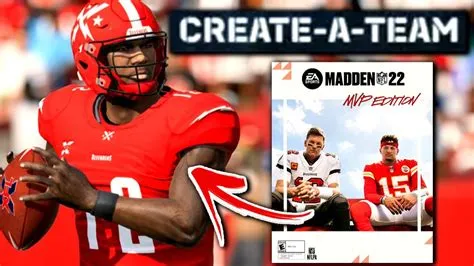 What was the last madden game with create a team?