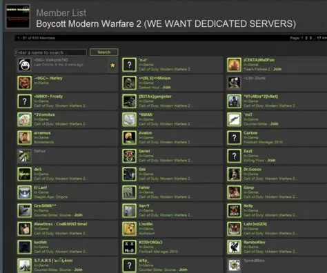 Does mw2 still have servers steam?