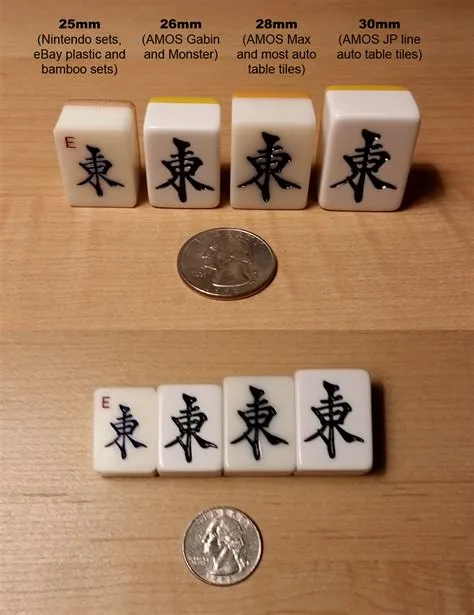 What is the original mahjong size?