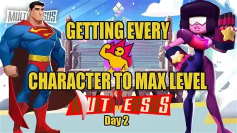 What is the max character level in multiversus?