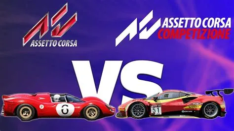 What is the difference between assetto corsa and assetto corsa competizione single player?