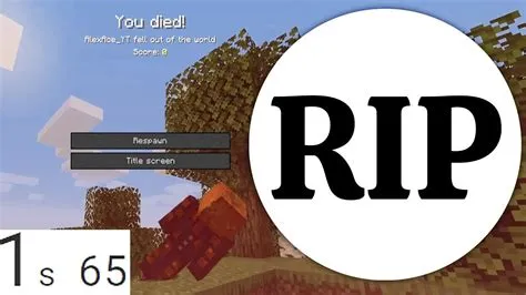 What is the worlds fastest death in minecraft?