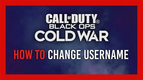 Can you change your activision id cold war?