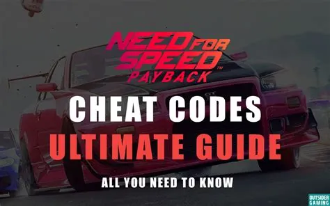 Does nfs payback have cheat codes?