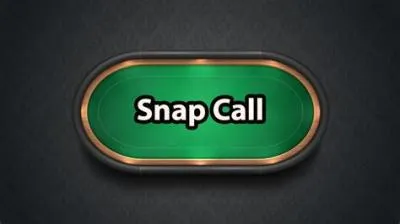 What is snap call in poker?