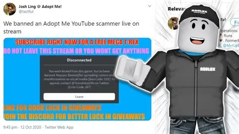 Can roblox ip ban you for scamming?