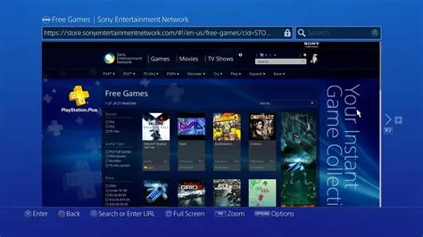 Where is playstation web browser?