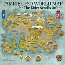 How big is eso online map?