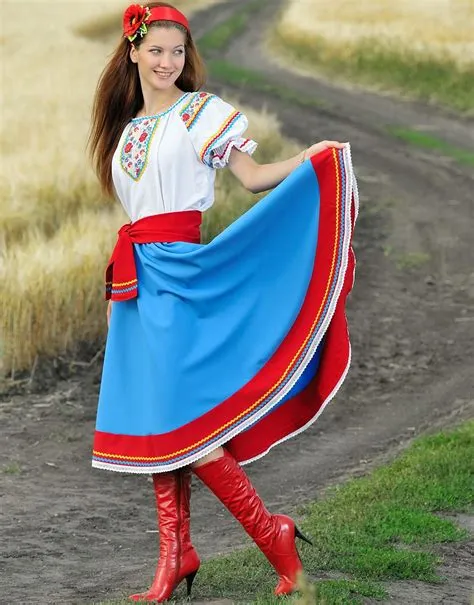 Why do ukrainians wear red boots?