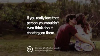 Is it love if they cheat?