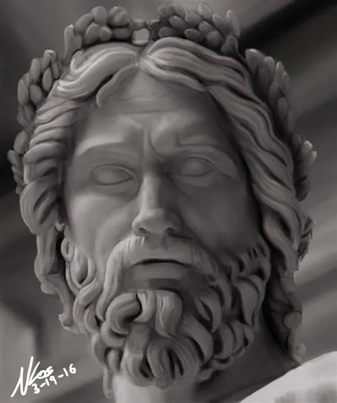 Who broke zeus head?