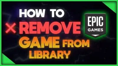 How do i remove games from my library epic games?