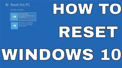 Does resetting pc remove windows?