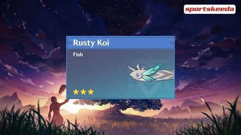 Which bait for rusty koi?