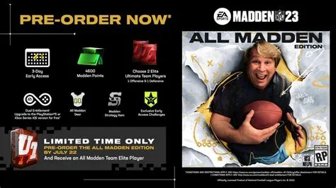 When can you stop pre-ordering madden 23?