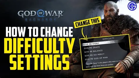 Can i lower god of war difficulty?